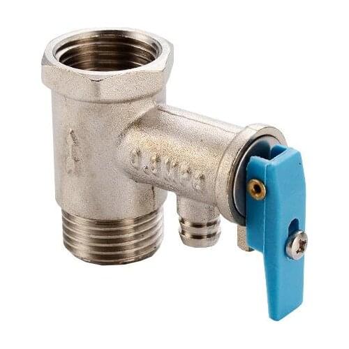 1 Pcs G1/2" Electric Water Heater System DN15 0.7mpa Thread Brass Pressure Relief Regulator Safety Release Connector Valve House