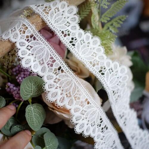 10Yards Wholesale New Black Flower Lace Trim Embroidery Polyester Trimming Sewing Crafts Hot Sale 4.5CM