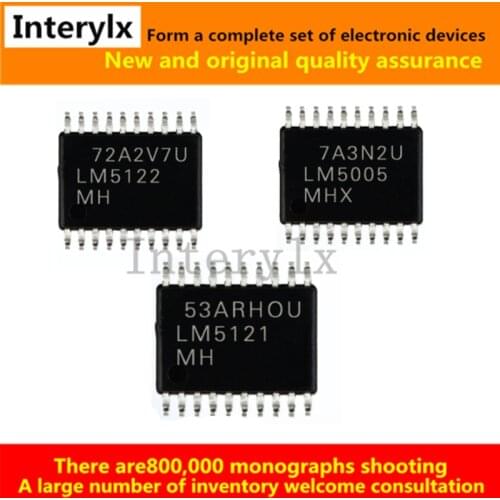 2Pcs LM5005MHX LM5121MH LM5122MHX/NOPB LM5005/5121/5122M TSSOP-20 PMIC - Voltage Regulator Switch Controller IC Cip
