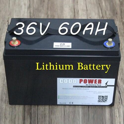 36V 60AH Electric Tricycle 2000W Lithium ion Battery 36V E bike battery