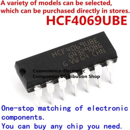 5PCS/PACK HCF4069UBE CMOS six-not gate directly inserted into 15V DIP14 logic chip