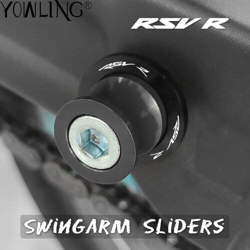 6MM Motorcycle Accessories Aluminum Swingarm Spools Slider Stand Screw For APRILIA RSV R RSVR 1999-2003 2004 2005 2006 2007 2008