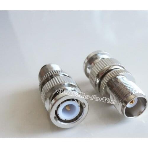 1Pcs BNC-TNC Adapter BNC Male to TNC Jack Female straight Coax Adapter Connector