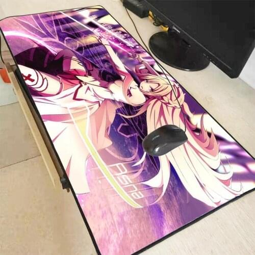 XGZ Anime Art Online Large Mouse Pad Super Rubber Locking Edge Speed Gamer Gaming Mousepad Non-Skid Tablet Laptop Desk Mat XXL