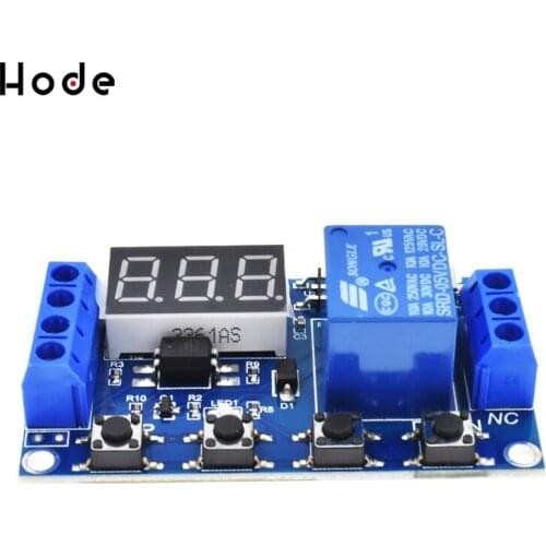 Micro USB 5V Digital LED Display Trigger Automation Delay Cycle Timer Control Switch Relay Module Board Controller