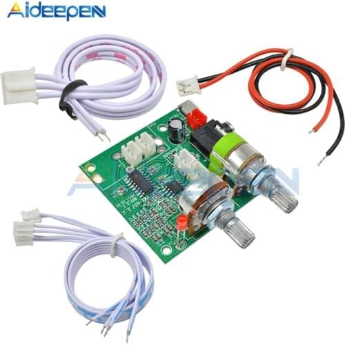 DC 5V 20W 2.1 Dual Channel Class D Audio Amplifier 3D Surround Stereo Digital Power Amplifier Board AMP Module With Wires