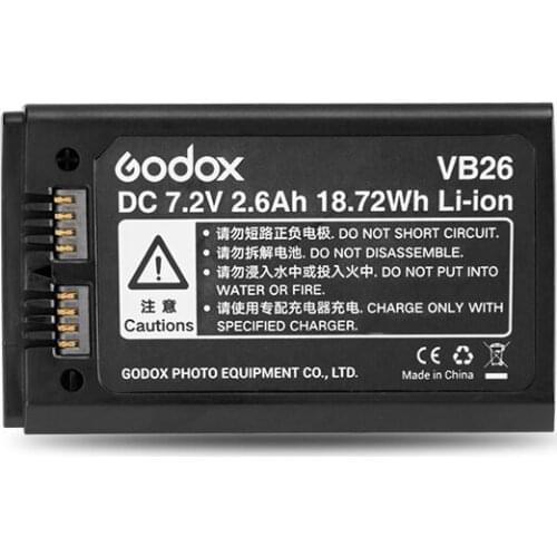 Godox VB26 Speedlight Flash Battery for V1 V1C V1N V1S V1F V1O V1P Speedlite Flash