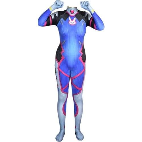Classic D.Va Skin Cosplay Costume Hana Song DVA Suit Adults Kids Game Superhero Costumes Halloween Party Zentai Bodysuit