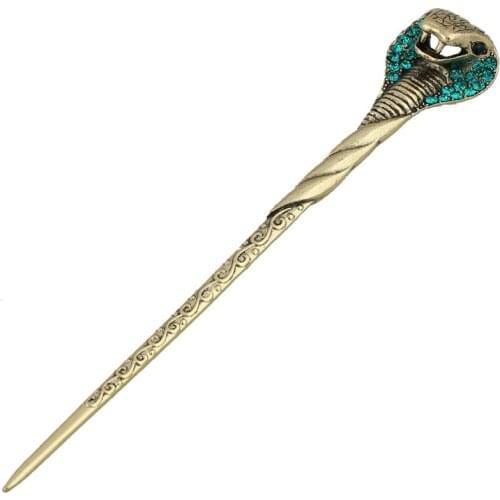 Metal Hair Stick for Women Long Hair, Ancient Bronze Hair Sticks with Crystal Diamond, Vintage Hair Pin Women Styling Stick