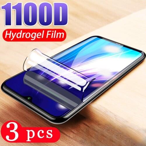 3Pcs soft full cover for xiaomi redmi note 8 pro 8A 8Thydrogel film redmi 6 6A 7A note 7 pro Not Glass phone screen protector