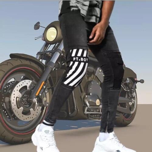 New Black Jeans For Men Fashion Slim Denim Pencil Pants Male Hip Hop Casual Jeans S-3XL Drop shipping