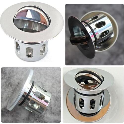 Flap Basket Drain Stopper Sink Strainer Bathroom Kitchen Supply Bathroom Wash Basin Colander Stainless Steel For Kitchen Filter