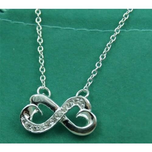 925 Silver AAA Grade Zircon Heart Necklace For Women Clavicle Chain Wedding Party Jewelry Christmas Gift