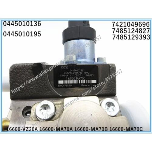 Genuine Fuel Pump 0445010195 0445010136 for 16600-MA70A 16600-VZ20A 16600-MA70B 7421049696 7485124827 7485129393
