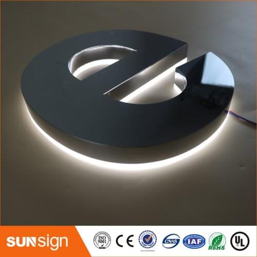 316 SUS polished stainless steel letters