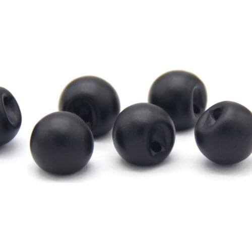 HENGC Mini 8mm Black Pearl Invisible Shank Shirt Buttons For Clothing Children Decorative Doll Sewing Accessories Wholesale
