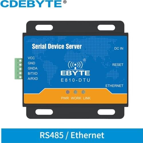 RS485 to Ethernet RJ45 Serial Port Server Transparent Transmission TCP UDP 100M Full Duplex Modbus RTU Modem E810-DTU(RS485)-V2
