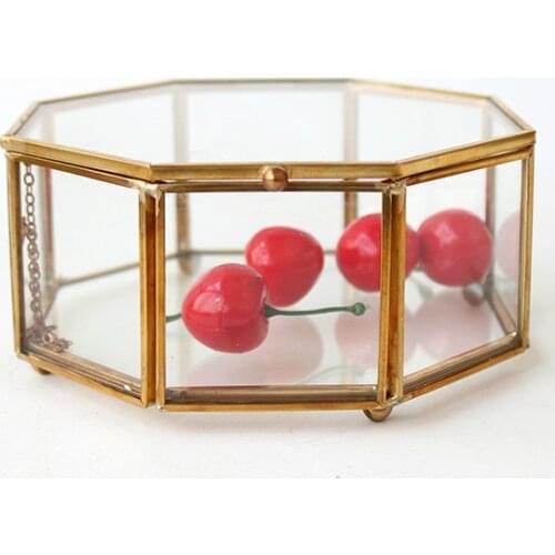 Jewelry box glass jewelry storage box gifts