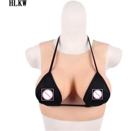Silicone Breast Forms Realistic Fake Boobs Tits Enhancer Crossdresser Drag Queen Shemale Transgender Cotton Filler C D F Cup