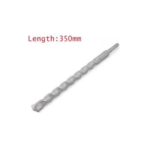 OZE19921102 1pc 10/12/14/16/18/20/22/25mm Width Tip 350mm Length Flat Square Shank Twist Masonry Drill Bit