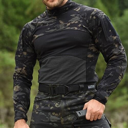 Outdoor Hunting Tactical Shirts Air Soft Combat Tee Shirts Breathable Army Military Shirts Gray Hunting T-Shirts Fashionable Men