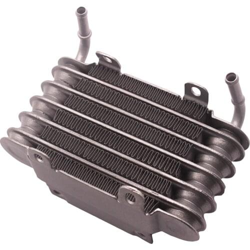 Silver 8mm Universal Racing car and Motorcycle Engine Small Fuel Oil Cooler