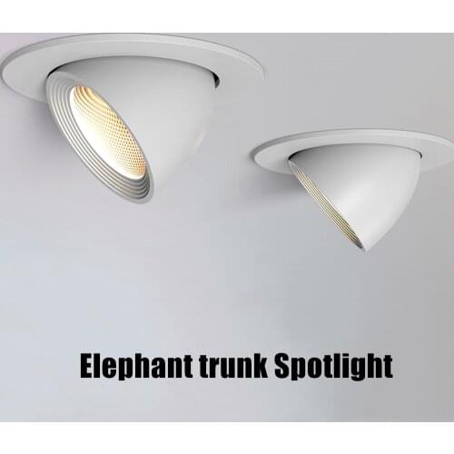 Recessed LED Downlight Ceiling Light 360°Rotating Spotlight Dimmable Led Lamp Suitable For Indoor Lighting In Dining Living Room