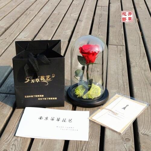 High Quality Desktop Rose Flowerpot Modern Style Forever Flowers Vases 5 Colors Boyfriend Girlfriend Birthday Gift Creative Love