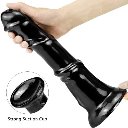 Adult women use weird simulation penis thick and long sucker fake penis fun SM manual masturbation anal plug sex toy