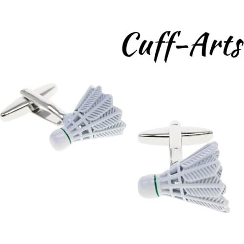 Cufflinks for Men Badminton Shuttlecock Cufflinks Gifts for Men Gemelos Les Boutons De Manchette by Cuffarts C10396