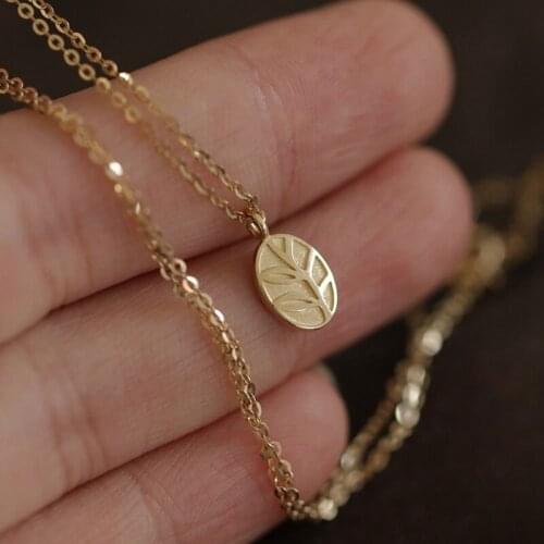 Morivovog 925 Sterling Silver French Tree Leaf Pendant Necklace Ladies Elegant Clavicle Necklace 2021 Trend Friendship Jewelry