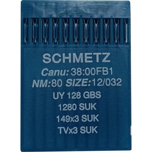 100 PCS UY128GBS SCHMETZ Industrial Sewing Machine Needles, Made in Germany