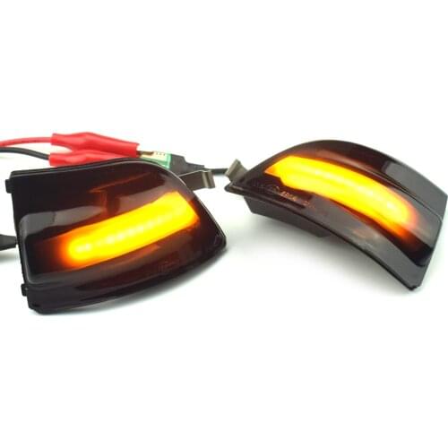 2pcs LED Dynamic Turn Signal Light Car Rear View Mirror LED Indicator Blinker For FORD Focus 2 MK2 2004 - 2008 C-MAX