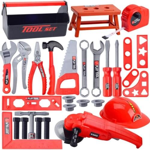 31pcs Kids Toy Tool Set Childrens Toolbox Set Baby Simulative Electric Repair Drill Screwdriver Play House Toys
