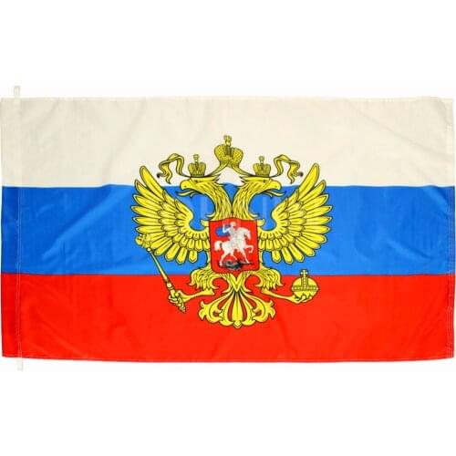 90*135cm forward russian national emblem bilateral eagle russia flag