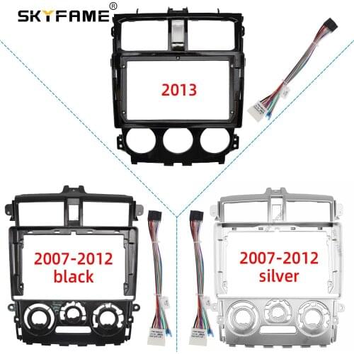 SKYFAME Car Frame Cable For MITSUBISHI COLT PLUS 2007-2012 2013 Android Big Screen Dask Kit Fascia Frame Line