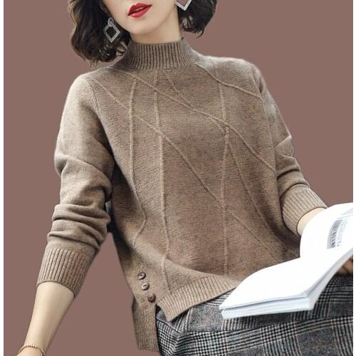 Ay1076 2020 spring autumn winter new women fashion casual warm nice Sweater woman female OL pullover oversized sweater
