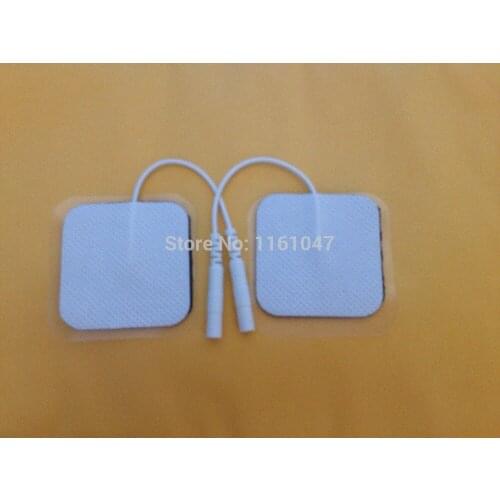 Freeshpping - Newest 100PCS 40*40MM Square Self Adhesive TENS machine Electrode Pads. Long lasting