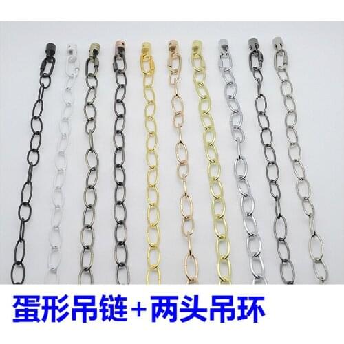 Sling chain Egg shaped oval chains connect buckle Buckle Bamboo paper lanterns lamps Lighting accessories wholesale