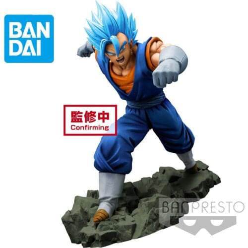 Dragon Ball Z Bandai original Anime Figures Super Saiyan Vegetto PVC Action Figure Collections Model Dolls Toys Kids Gifts