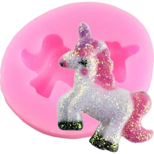 Unicorn Silicone Mold Birthday Cupcake Topper Fondant Cake Decorating Tools Resin Clay Candy Molds Chocolate Gumpaste Moulds