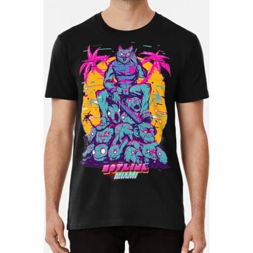 Hotline Miami T Shirt Hotline Miami Mask Owl Mask Rasmus Videogames 80s Eighties Videogame Gaming