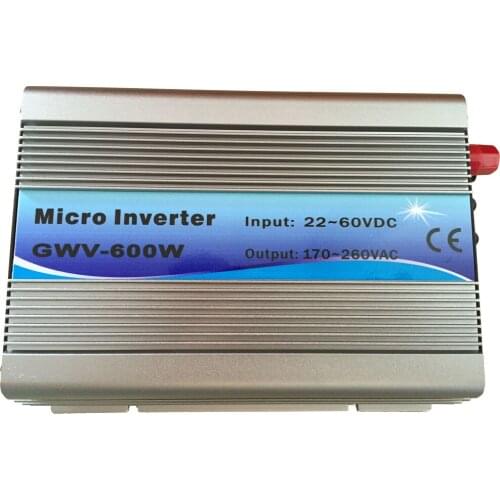 500W Grid Tie Inverter MPPT Function 22-60VDC input 1120V or 230VAC Micro Grid Tie Pure Sine Wave Inverter 22V-60V to 220V