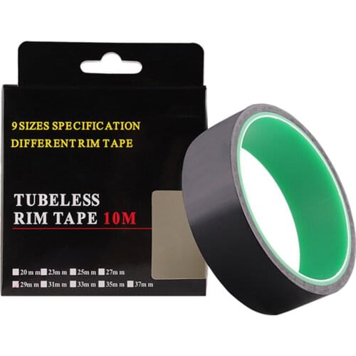 20/23/25/27/29/31/33/35/37 Rim Tape Width 10m Tubeless Presta Value For Mountain Bike Road Bicycle Wheel Carbon Bike Wholesale