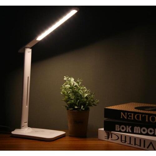5W/10W Table Lamps Touch QI Wireless Charging White Modern Tabel Lamp 28LED USB Office Computer Desk Bed Study Desk Light