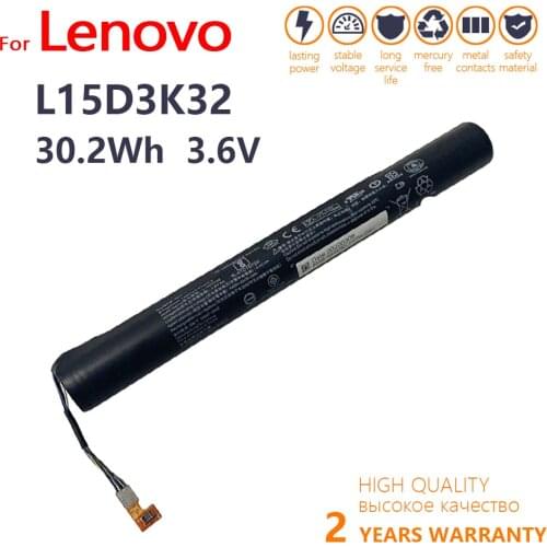 Genuine L15D3K32 Tablet battery For lenovo YOGA 3 Tablet-X50F Tablet-X50M YT3-X50F YT3-X50M YT3-X50L YT3-X50 L15C3K32 8400MAH