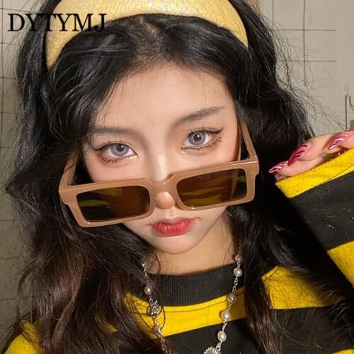 DYTYMJ Vintage Square Sunglasses Women 2021 Rectangle Sunglasses Women Retro Shades for Women Wholesale Gafas De Sol Mujer