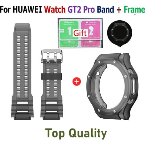 Wrist Band Strap For Huawei watch GT2 Pro Replacement Watchband with Protector Case For Huawei GT 2 PRO Cover Protector Screen