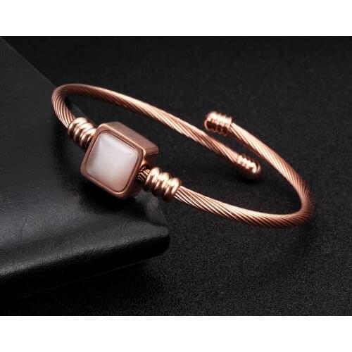 Luxury Palace Men Women Charm Crystal Bracelets 316 Stainless Steel Braided Open Fashion Cuff Bracelet Bangles femme