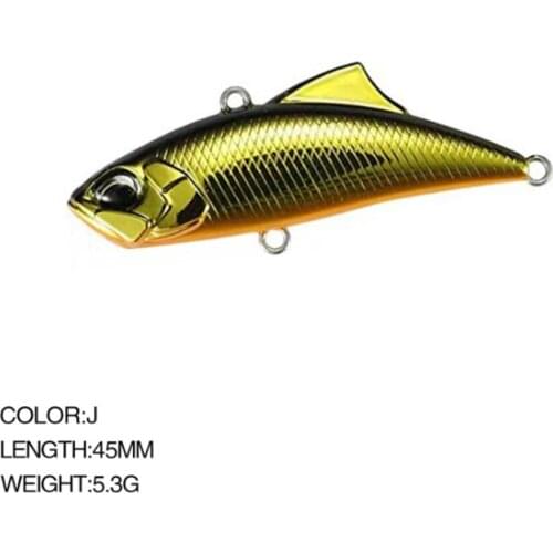 Fishing Lure Sinking VIB Lipless Crankbaits 4.5cm 5.3g Artificial Vibe Blade Bait Winter Ice Sea Fishing Tackle For Bass